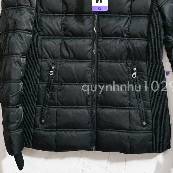 NWT Nautica women Puffer Jacket in  Black - Picture 3 of 9